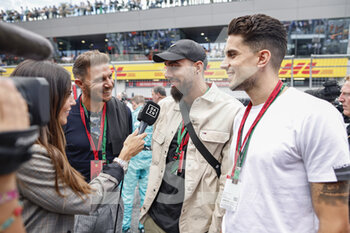 2022-07-10 - Footballers Joaquin , Borja Iglesias and Marc Bartra interviewed by DAZN Spain Melisa Jimenez during the Formula 1 Rolex Grosser Preis Von Osterreich 2022, 2022 Austrian Grand Prix, 11th round of the 2022 FIA Formula One World Championship from July 8 to 10, 2022 on the Red Bull Ring, in Spielberg, Austria - F1 - AUSTRIAN GRAND PRIX 2022 - RACE - FORMULA 1 - MOTORS