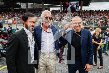 2022-07-10 - DOMENICALI Stefano (ita), Chairman and CEO Formula One Group FOG, BEN SULAYEM Mohammed (uae), President of the FIA, STROLL Lawrence (can), Aston Martin F1 Team owner, portrait during the Formula 1 Rolex Grosser Preis Von Osterreich 2022, 2022 Austrian Grand Prix, 11th round of the 2022 FIA Formula One World Championship from July 8 to 10, 2022 on the Red Bull Ring, in Spielberg, Austria - F1 - AUSTRIAN GRAND PRIX 2022 - RACE - FORMULA 1 - MOTORS