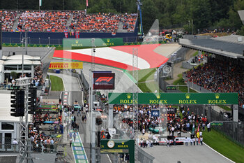 2022-07-10 - starting grid, grille de depart, during the Formula 1 Rolex Grosser Preis Von Osterreich 2022, 2022 Austrian Grand Prix, 11th round of the 2022 FIA Formula One World Championship from July 8 to 10, 2022 on the Red Bull Ring, in Spielberg, Austria - F1 - AUSTRIAN GRAND PRIX 2022 - RACE - FORMULA 1 - MOTORS
