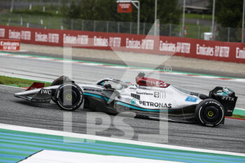 2022-07-10 - 63 RUSSELL George (gbr), Mercedes AMG F1 Team W13, action during the Formula 1 Rolex Grosser Preis Von Osterreich 2022, 2022 Austrian Grand Prix, 11th round of the 2022 FIA Formula One World Championship from July 8 to 10, 2022 on the Red Bull Ring, in Spielberg, Austria - F1 - AUSTRIAN GRAND PRIX 2022 - RACE - FORMULA 1 - MOTORS