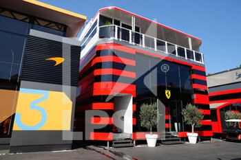 2022-07-20 - Scuderia Ferrari, ambiance motorhome during the Formula 1 Lenovo Grand Prix de France, French Grand Prix 2022, 12th round of the 2022 FIA Formula One World Championship from July 22 to 24, 2022 on the Circuit Paul Ricard, in Le Castellet, France - F1 - FRENCH GRAND PRIX 2022 - FORMULA 1 - MOTORS
