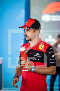 2022-07-21 - LECLERC Charles (mco), Scuderia Ferrari F1-75, portrait interwiew at the Media Pen during the Formula 1 Lenovo Grand Prix de France, French Grand Prix 2022, 12th round of the 2022 FIA Formula One World Championship from July 22 to 24, 2022 on the Circuit Paul Ricard, in Le Castellet, France - F1 - FRENCH GRAND PRIX 2022 - FORMULA 1 - MOTORS