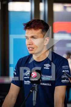2022-07-21 - ALBON Alexander (tha), Williams Racing FW44, portrait interwiew at the Media Pen during the Formula 1 Lenovo Grand Prix de France, French Grand Prix 2022, 12th round of the 2022 FIA Formula One World Championship from July 22 to 24, 2022 on the Circuit Paul Ricard, in Le Castellet, France - F1 - FRENCH GRAND PRIX 2022 - FORMULA 1 - MOTORS