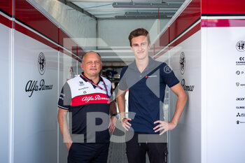 2022-07-21 - VASSEUR Frederic (fra), Team Principal of Alfa Romeo F1 Team ORLEN, portrait and Pourchaire Théo (fra), ART Grand Prix, Dallara F2, portrait during the Formula 1 Lenovo Grand Prix de France, French Grand Prix 2022, 12th round of the 2022 FIA Formula One World Championship from July 22 to 24, 2022 on the Circuit Paul Ricard, in Le Castellet, France - F1 - FRENCH GRAND PRIX 2022 - FORMULA 1 - MOTORS