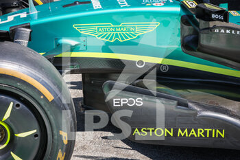 2022-07-22 - Aston Martin F1 Team AMR22, mechanical detail during the Formula 1 Lenovo Grand Prix de France, French Grand Prix 2022, 12th round of the 2022 FIA Formula One World Championship from July 22 to 24, 2022 on the Circuit Paul Ricard, in Le Castellet, France - F1 - FRENCH GRAND PRIX 2022 - FORMULA 1 - MOTORS