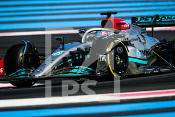 2022-07-22 - 63 RUSSELL George (gbr), Mercedes AMG F1 Team W13, action during the Formula 1 Lenovo Grand Prix de France, French Grand Prix 2022, 12th round of the 2022 FIA Formula One World Championship from July 22 to 24, 2022 on the Circuit Paul Ricard, in Le Castellet, France - F1 - FRENCH GRAND PRIX 2022 - FORMULA 1 - MOTORS