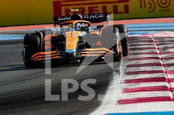 2022-07-22 - 04 NORRIS Lando (gbr), McLaren F1 Team MCL36, action during the Formula 1 Lenovo Grand Prix de France, French Grand Prix 2022, 12th round of the 2022 FIA Formula One World Championship from July 22 to 24, 2022 on the Circuit Paul Ricard, in Le Castellet, France - F1 - FRENCH GRAND PRIX 2022 - FORMULA 1 - MOTORS