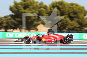 2022-07-22 - jul 22 2022 Le Castellet, France - F1 2022 France GP - free practice 2 -  Carlos Sainz (SPA) Ferrari F1-75 - FORMULA 1 LENOVO GRAND PRIX DE FRANCE 2022 - FORMULA 1 - MOTORS