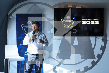 2022-07-23 - FIA Master Games press conference with Frédéric Bertrand, portrait during the Formula 1 Lenovo Grand Prix de France, French Grand Prix 2022, 12th round of the 2022 FIA Formula One World Championship from July 22 to 24, 2022 on the Circuit Paul Ricard, in Le Castellet, France - F1 - FRENCH GRAND PRIX 2022 - FORMULA 1 - MOTORS