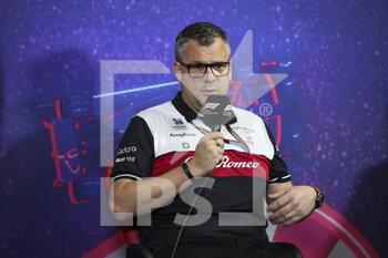 2022-07-23 - Press conference with MONCHAUX Jan (fra), Technical Director of Alfa Romeo F1 Team ORLEN, portrait during the Formula 1 Lenovo Grand Prix de France, French Grand Prix 2022, 12th round of the 2022 FIA Formula One World Championship from July 22 to 24, 2022 on the Circuit Paul Ricard, in Le Castellet, France - F1 - FRENCH GRAND PRIX 2022 - FORMULA 1 - MOTORS