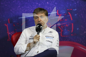 2022-07-23 - Press conference with CAPITO Jost, Chief Executive Officer of Williams Racing, portrait during the Formula 1 Lenovo Grand Prix de France, French Grand Prix 2022, 12th round of the 2022 FIA Formula One World Championship from July 22 to 24, 2022 on the Circuit Paul Ricard, in Le Castellet, France - F1 - FRENCH GRAND PRIX 2022 - FORMULA 1 - MOTORS