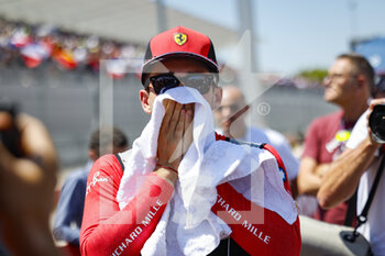 2022-07-24 - LECLERC Charles (mco), Scuderia Ferrari F1-75, portrait, starting grid, grille de depart, during the Formula 1 Lenovo Grand Prix de France, French Grand Prix 2022, 12th round of the 2022 FIA Formula One World Championship from July 22 to 24, 2022 on the Circuit Paul Ricard, in Le Castellet, France - F1 - FRENCH GRAND PRIX 2022 - RACE - FORMULA 1 - MOTORS