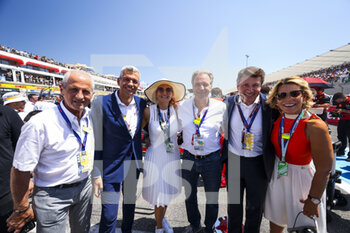 2022-07-24 - Falco Hubert, mayor of Toulon with Claire Stéphane, Paul Ricard circuit director, Muselier Renaud, president of region PACA, and Estrosi Christian, mayor of Nice during the Formula 1 Lenovo Grand Prix de France, French Grand Prix 2022, 12th round of the 2022 FIA Formula One World Championship from July 22 to 24, 2022 on the Circuit Paul Ricard, in Le Castellet, France - F1 - FRENCH GRAND PRIX 2022 - RACE - FORMULA 1 - MOTORS
