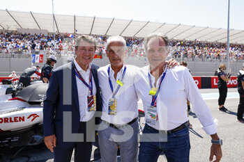 2022-07-24 - Estrosi Christian, mayor of Nice with Falco Hubert, mayor of Toulon and Muselier Renaud, PACA region president during the Formula 1 Lenovo Grand Prix de France, French Grand Prix 2022, 12th round of the 2022 FIA Formula One World Championship from July 22 to 24, 2022 on the Circuit Paul Ricard, in Le Castellet, France - F1 - FRENCH GRAND PRIX 2022 - RACE - FORMULA 1 - MOTORS