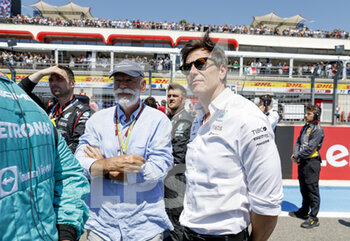 2022-07-24 - ZETSCHE Dieter, Former CEO of Daimler AG, WOLFF Toto (aut), Team Principal & CEO of Mercedes AMG F1 Team, portrait during the Formula 1 Lenovo Grand Prix de France, French Grand Prix 2022, 12th round of the 2022 FIA Formula One World Championship from July 22 to 24, 2022 on the Circuit Paul Ricard, in Le Castellet, France - F1 - FRENCH GRAND PRIX 2022 - RACE - FORMULA 1 - MOTORS