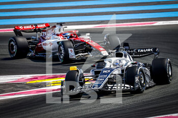 2022-07-24 - 10 GASLY Pierre (fra), Scuderia AlphaTauri AT03, action during the Formula 1 Lenovo Grand Prix de France, French Grand Prix 2022, 12th round of the 2022 FIA Formula One World Championship from July 22 to 24, 2022 on the Circuit Paul Ricard, in Le Castellet, France - F1 - FRENCH GRAND PRIX 2022 - RACE - FORMULA 1 - MOTORS
