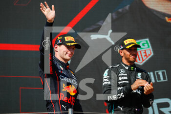 2022-07-24 - podium VERSTAPPEN Max (ned), Red Bull Racing RB18, portrait during the Formula 1 Lenovo Grand Prix de France, French Grand Prix 2022, 12th round of the 2022 FIA Formula One World Championship from July 22 to 24, 2022 on the Circuit Paul Ricard, in Le Castellet, France - F1 - FRENCH GRAND PRIX 2022 - RACE - FORMULA 1 - MOTORS