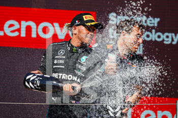 2022-07-24 - HAMILTON Lewis (gbr), Mercedes AMG F1 Team W13, portrait podium during the Formula 1 Lenovo Grand Prix de France, French Grand Prix 2022, 12th round of the 2022 FIA Formula One World Championship from July 22 to 24, 2022 on the Circuit Paul Ricard, in Le Castellet, France - F1 - FRENCH GRAND PRIX 2022 - RACE - FORMULA 1 - MOTORS