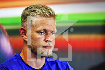 2022-07-28 - MAGNUSSEN Kevin (den), Haas F1 Team VF-22 Ferrari, portrait press conference during the Formula 1 Aramco Magyar Nagydij 2022, Hungarian Grand Prix 2022, 12th round of the 2022 FIA Formula One World Championship from July 28 to 31, 2022 on the Hungaroring, in Mogyorod, Hungary - F1 - HUNGARIAN GRAND PRIX 2022 - FORMULA 1 - MOTORS
