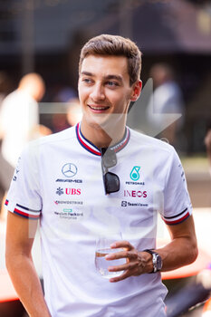 2022-07-28 - RUSSELL George (gbr), Mercedes AMG F1 Team W13, portrait during the Formula 1 Aramco Magyar Nagydij 2022, Hungarian Grand Prix 2022, 12th round of the 2022 FIA Formula One World Championship from July 28 to 31, 2022 on the Hungaroring, in Mogyorod, Hungary - F1 - HUNGARIAN GRAND PRIX 2022 - FORMULA 1 - MOTORS