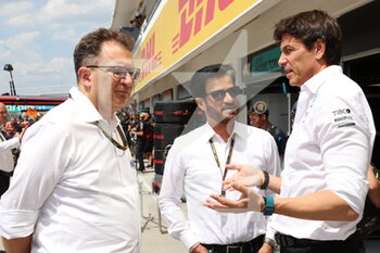 2022-07-29 - WOLFF Toto (aut), Team Principal & CEO of Mercedes AMG F1 Team, BEN SULAYEM Mohammed (uae), President of the FIA, portrait during the Formula 1 Aramco Magyar Nagydij 2022, Hungarian Grand Prix 2022, 12th round of the 2022 FIA Formula One World Championship from July 28 to 31, 2022 on the Hungaroring, in Mogyorod, Hungary - F1 - HUNGARIAN GRAND PRIX 2022 - FORMULA 1 - MOTORS