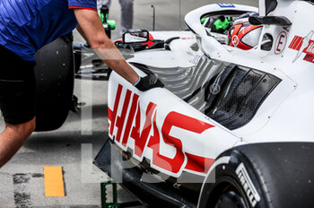 2022-07-29 - HAAS Sidepods illustration during the Formula 1 Aramco Magyar Nagydij 2022, Hungarian Grand Prix 2022, 12th round of the 2022 FIA Formula One World Championship from July 28 to 31, 2022 on the Hungaroring, in Mogyorod, Hungary - F1 - HUNGARIAN GRAND PRIX 2022 - FORMULA 1 - MOTORS