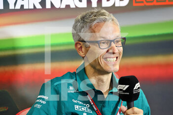 2022-07-29 - Mike Krack (LUX) Aston Martin F1 Team, Team Principal in the FIA Press Conference, portrait during the Formula 1 Aramco Magyar Nagydij 2022, Hungarian Grand Prix 2022, 12th round of the 2022 FIA Formula One World Championship from July 28 to 31, 2022 on the Hungaroring, in Mogyorod, Hungary - F1 - HUNGARIAN GRAND PRIX 2022 - FORMULA 1 - MOTORS