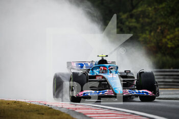 2022-07-30 - 31 OCON Esteban (fra), Alpine F1 Team A522, action during the Formula 1 Aramco Magyar Nagydij 2022, Hungarian Grand Prix 2022, 12th round of the 2022 FIA Formula One World Championship from July 28 to 31, 2022 on the Hungaroring, in Mogyorod, Hungary - F1 - HUNGARIAN GRAND PRIX 2022 - FORMULA 1 - MOTORS