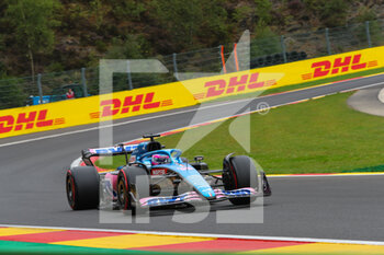 2022-08-26 - Fernando Alonso (SPA) Alpine A522 - FORMULA 1 ROLEX BELGIAN GRAND PRIX 2022 FREE PRACTICE - FORMULA 1 - MOTORS