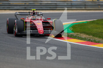 2022-08-26 - Carlos Sainz (SPA) Ferrari F1-75 - FORMULA 1 ROLEX BELGIAN GRAND PRIX 2022 FREE PRACTICE - FORMULA 1 - MOTORS
