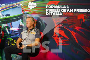 10/09/2022 - Mario Isola (ITA) Pirelli - 2022 FORMULA 1 PIRELLI GRAN PREMIO D'ITALIA - GRAND PRIX OF ITALY - FREE PRACTICE AND QUALIFYING - FORMULA 1 - MOTORI