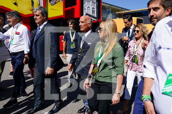 11/09/2022 - Giorgia Meloni (ITA) Politics on the paddock of the F1 Italian Grand Prix 2022 - 2022 FORMULA 1 PIRELLI GRAN PREMIO D'ITALIA - GRAND PRIX OF ITALY - RACE - FORMULA 1 - MOTORI