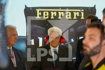 2022-09-11 - Sergio Mattarella (ITA) Italian President in the  Scuderia Ferrari garage before the race
 - 2022 FORMULA 1 PIRELLI GRAN PREMIO D'ITALIA - GRAND PRIX OF ITALY - RACE - FORMULA 1 - MOTORS