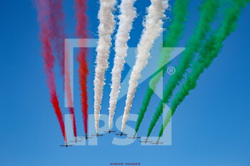 2022-09-11 - Frecce tricolore air show before the race - 2022 FORMULA 1 PIRELLI GRAN PREMIO D'ITALIA - GRAND PRIX OF ITALY - RACE - FORMULA 1 - MOTORS
