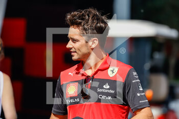 2022-08-25 - LECLERC Charles (mco), Scuderia Ferrari F1-75, portrait during the Formula 1 Rolex Belgian Grand Prix 2022, 14th round of the 2022 FIA Formula One World Championship from August 26 to 28, 2022 on the Circuit de Spa-Francorchamps, in Francorchamps, Belgium - F1 - BELGIAN GRAND PRIX 2022 - FORMULA 1 - MOTORS