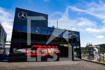 2022-08-25 - Mercedes-AMG PETRONAS F1 Team celebrates 55 years of AMG, hospitality during the Formula 1 Rolex Belgian Grand Prix 2022, 14th round of the 2022 FIA Formula One World Championship from August 26 to 28, 2022 on the Circuit de Spa-Francorchamps, in Francorchamps, Belgium - F1 - BELGIAN GRAND PRIX 2022 - FORMULA 1 - MOTORS