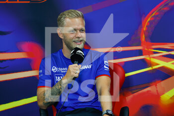 2022-08-25 - MAGNUSSEN Kevin (den), Haas F1 Team VF-22 Ferrari, portrait, press conference during the Formula 1 Rolex Belgian Grand Prix 2022, 14th round of the 2022 FIA Formula One World Championship from August 26 to 28, 2022 on the Circuit de Spa-Francorchamps, in Francorchamps, Belgium - F1 - BELGIAN GRAND PRIX 2022 - FORMULA 1 - MOTORS