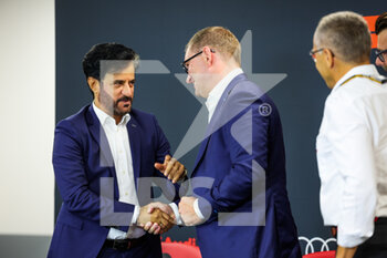 2022-08-26 - BEN SULAYEM Mohammed (uae), President of the FIA, DUESMANN Markus (ger), CEO of Audi, portrait during the Formula 1 Rolex Belgian Grand Prix 2022, 14th round of the 2022 FIA Formula One World Championship from August 26 to 28, 2022 on the Circuit de Spa-Francorchamps, in Francorchamps, Belgium - F1 - BELGIAN GRAND PRIX 2022 - FORMULA 1 - MOTORS