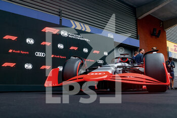 2022-08-26 - Audi sport, show car, during the Formula 1 Rolex Belgian Grand Prix 2022, 14th round of the 2022 FIA Formula One World Championship from August 26 to 28, 2022 on the Circuit de Spa-Francorchamps, in Francorchamps, Belgium - F1 - BELGIAN GRAND PRIX 2022 - FORMULA 1 - MOTORS