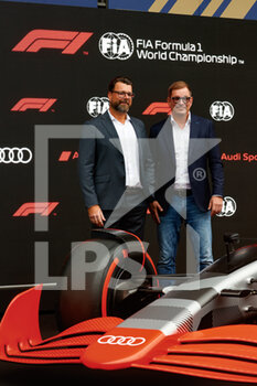 2022-08-26 - DUESMANN Markus (ger), CEO of Audi, HOFFMAN Oliver (ger), Chief Technical Officer of Audi during the Formula 1 Rolex Belgian Grand Prix 2022, 14th round of the 2022 FIA Formula One World Championship from August 26 to 28, 2022 on the Circuit de Spa-Francorchamps, in Francorchamps, Belgium - F1 - BELGIAN GRAND PRIX 2022 - FORMULA 1 - MOTORS