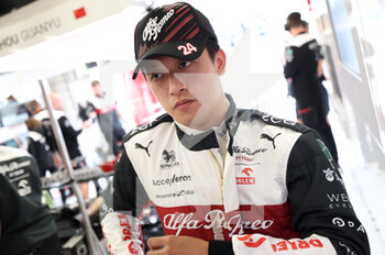 2022-08-26 - ZHOU Guanyu (chi), Alfa Romeo F1 Team ORLEN C42, portrait during the Formula 1 Rolex Belgian Grand Prix 2022, 14th round of the 2022 FIA Formula One World Championship from August 26 to 28, 2022 on the Circuit de Spa-Francorchamps, in Francorchamps, Belgium - F1 - BELGIAN GRAND PRIX 2022 - FORMULA 1 - MOTORS