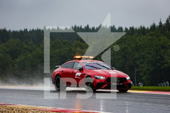 2022-08-26 - safety car, mercedes during the Formula 1 Rolex Belgian Grand Prix 2022, 14th round of the 2022 FIA Formula One World Championship from August 26 to 28, 2022 on the Circuit de Spa-Francorchamps, in Francorchamps, Belgium - F1 - BELGIAN GRAND PRIX 2022 - FORMULA 1 - MOTORS