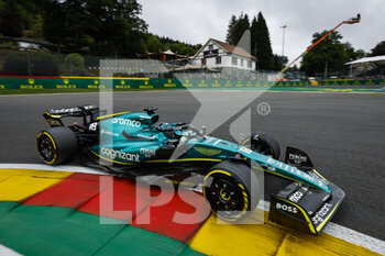 2022-08-26 - 18 STROLL Lance (can), Aston Martin F1 Team AMR22, action during the Formula 1 Rolex Belgian Grand Prix 2022, 14th round of the 2022 FIA Formula One World Championship from August 26 to 28, 2022 on the Circuit de Spa-Francorchamps, in Francorchamps, Belgium - F1 - BELGIAN GRAND PRIX 2022 - FORMULA 1 - MOTORS