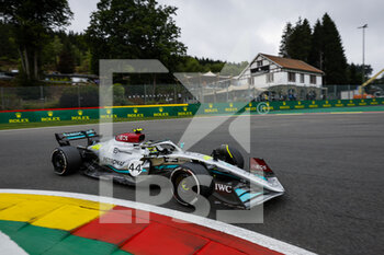 2022-08-26 - 44 HAMILTON Lewis (gbr), Mercedes AMG F1 Team W13, action during the Formula 1 Rolex Belgian Grand Prix 2022, 14th round of the 2022 FIA Formula One World Championship from August 26 to 28, 2022 on the Circuit de Spa-Francorchamps, in Francorchamps, Belgium - F1 - BELGIAN GRAND PRIX 2022 - FORMULA 1 - MOTORS