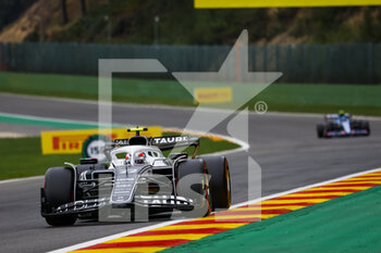 2022-08-26 - 22 TSUNODA Yuki (jap), Scuderia AlphaTauri AT03, action during the Formula 1 Rolex Belgian Grand Prix 2022, 14th round of the 2022 FIA Formula One World Championship from August 26 to 28, 2022 on the Circuit de Spa-Francorchamps, in Francorchamps, Belgium - F1 - BELGIAN GRAND PRIX 2022 - FORMULA 1 - MOTORS