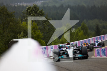 2022-08-26 - 63 RUSSELL George (gbr), Mercedes AMG F1 Team W13, action during the Formula 1 Rolex Belgian Grand Prix 2022, 14th round of the 2022 FIA Formula One World Championship from August 26 to 28, 2022 on the Circuit de Spa-Francorchamps, in Francorchamps, Belgium - F1 - BELGIAN GRAND PRIX 2022 - FORMULA 1 - MOTORS