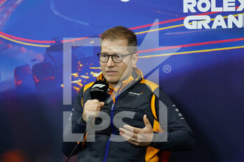 2022-08-27 - SEIDL Andreas, Team Principal of McLaren F1 Team, portrait, press conference during the Formula 1 Rolex Belgian Grand Prix 2022, 14th round of the 2022 FIA Formula One World Championship from August 26 to 28, 2022 on the Circuit de Spa-Francorchamps, in Francorchamps, Belgium - F1 - BELGIAN GRAND PRIX 2022 - FORMULA 1 - MOTORS