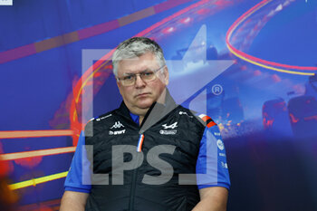 2022-08-27 - SZAFNAUER Otmar, Team Principal of Alpine F1 Team, portrait, press conference during the Formula 1 Rolex Belgian Grand Prix 2022, 14th round of the 2022 FIA Formula One World Championship from August 26 to 28, 2022 on the Circuit de Spa-Francorchamps, in Francorchamps, Belgium - F1 - BELGIAN GRAND PRIX 2022 - FORMULA 1 - MOTORS