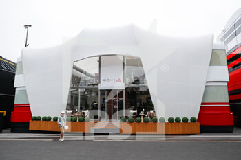 2022-08-27 - Alfa Romeo F1 Team ORLEN, ambiance hospitality motorhome during the Formula 1 Rolex Belgian Grand Prix 2022, 14th round of the 2022 FIA Formula One World Championship from August 26 to 28, 2022 on the Circuit de Spa-Francorchamps, in Francorchamps, Belgium - F1 - BELGIAN GRAND PRIX 2022 - FORMULA 1 - MOTORS