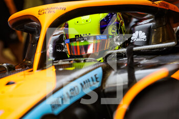2022-08-27 - NORRIS Lando (gbr), McLaren F1 Team MCL36, portrait helmet, during the Formula 1 Rolex Belgian Grand Prix 2022, 14th round of the 2022 FIA Formula One World Championship from August 26 to 28, 2022 on the Circuit de Spa-Francorchamps, in Francorchamps, Belgium - F1 - BELGIAN GRAND PRIX 2022 - FORMULA 1 - MOTORS